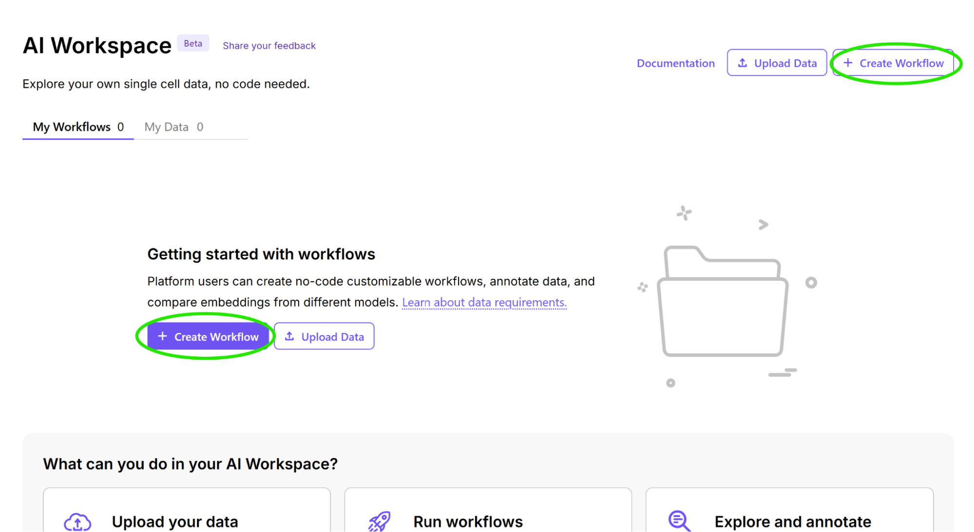 Create Workflow button